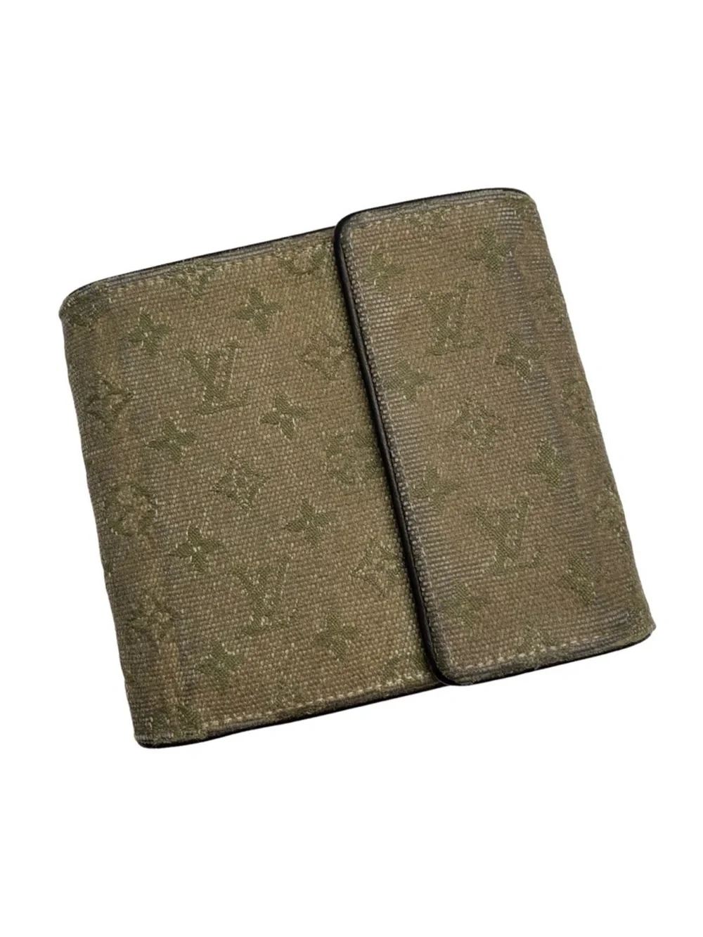 Louis Vuitton Olive Monogram Compact Bifold Wallet